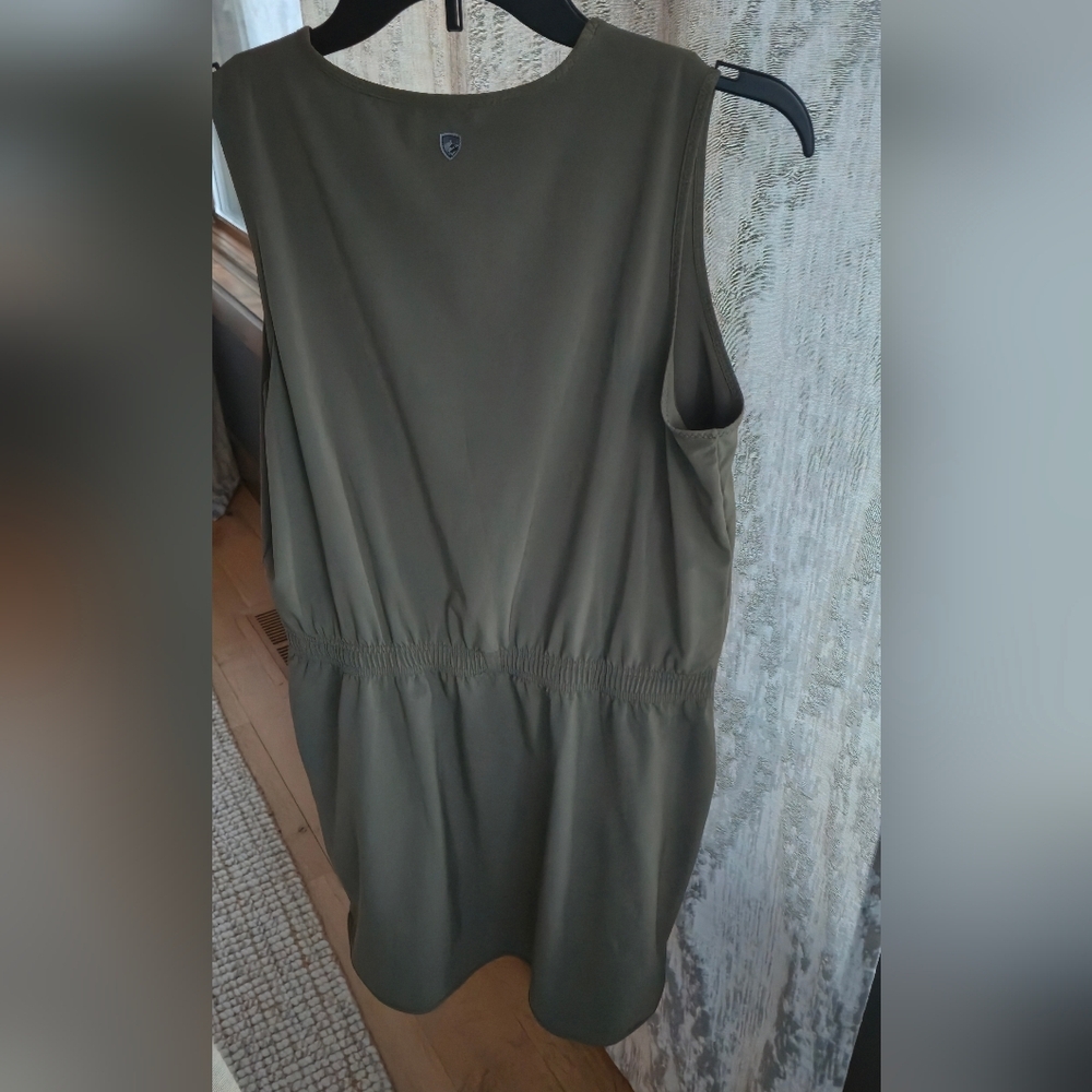 Kuhl M vantage dress Green Sleeveless UPF moisture wick Golf Travel Beach Spring - Picture 6 of 14